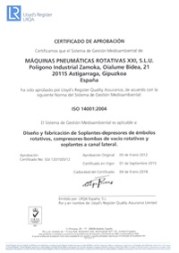 Certificados ISO 14001:2004